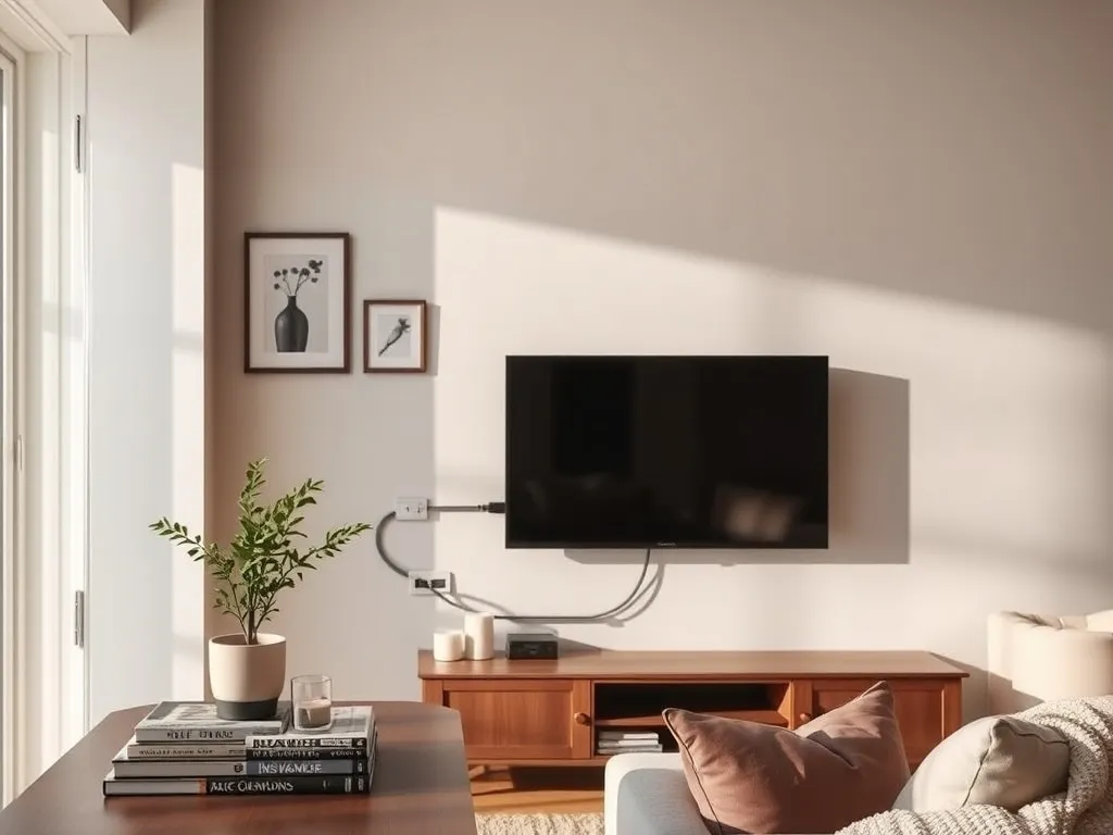 Telewizor na ścianie - jak ukryć kable?