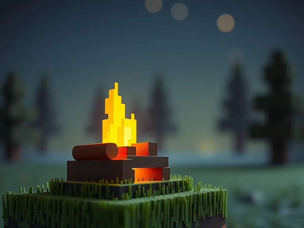 Jak zrobić ognisko w Minecraft?